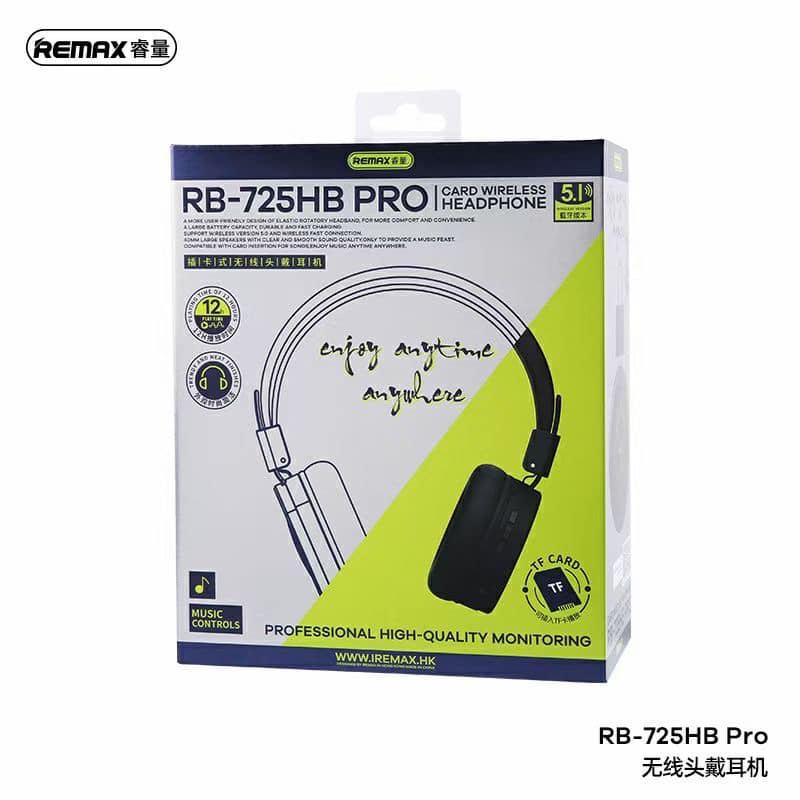 Casque Bluetooth REMAX RB-725HB Pro (Noir)