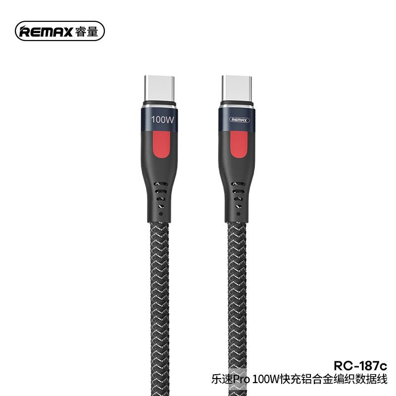 Cable Type-C to Type-C Fast Charge  Lesu Pro 100W Data Cable Remax RC-187c