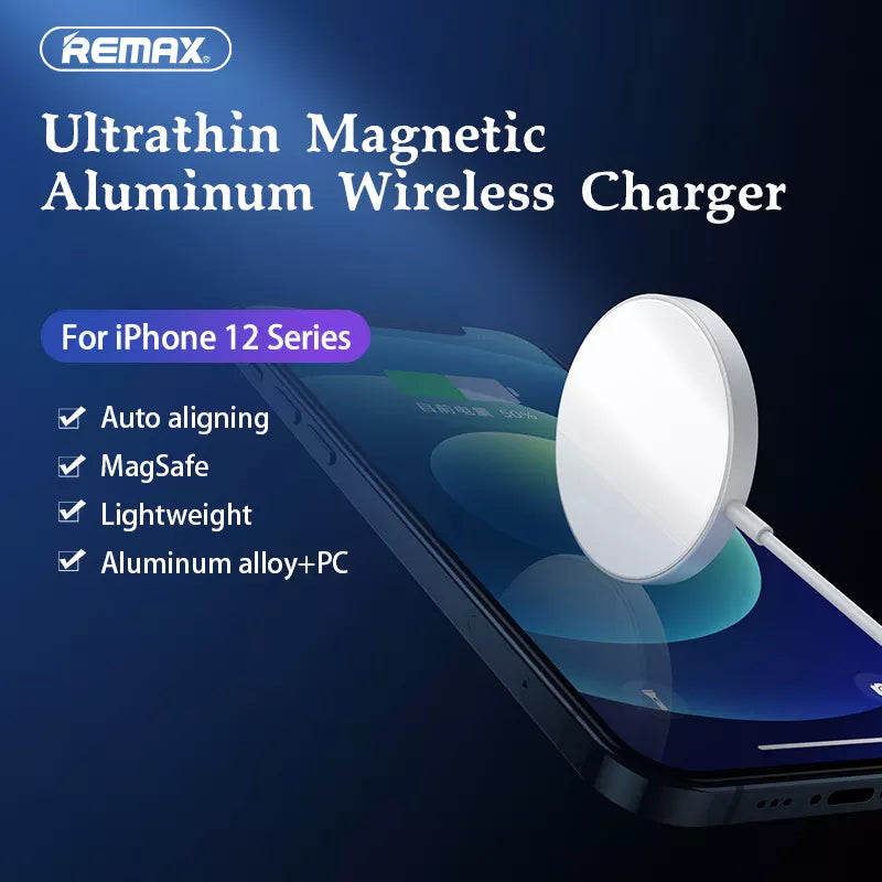 Chargeur magnétique rapide 15W sans fil REMAX RP-W38 – iremaxmaroc