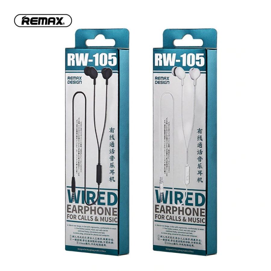 Ecouteurs avec micro Intra-auriculaire Jack 3,5 mm Remax RW-105