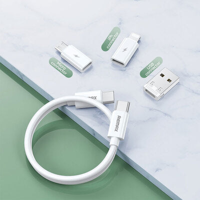 Ensemble de câbles micro USB Lightning USB USB-C Remax RC-C011
