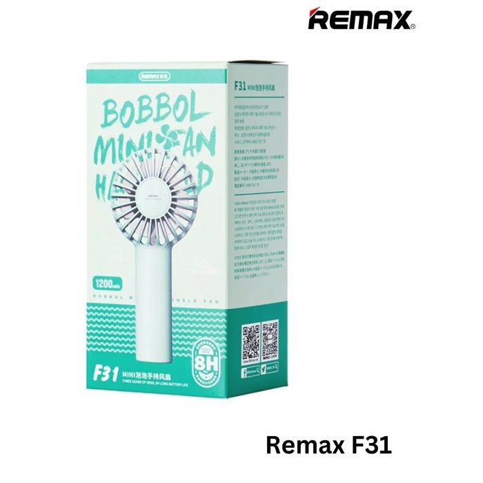 Mini Ventilateur portatif rechargable F31 – Blanc Remax