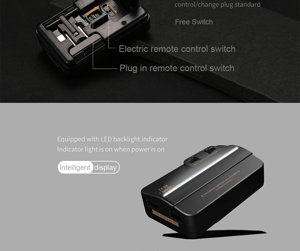 Chargeur de Voyage Universal EU/US/AU/UK Adaptateur Double USB 5 V 2.1A REMAX RS-X1