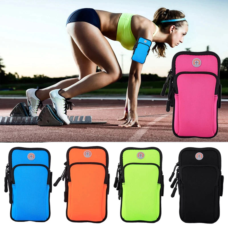 Acheter Sports de plein air téléphone sac bras sac à main Fitness course  porte-clés portefeuille