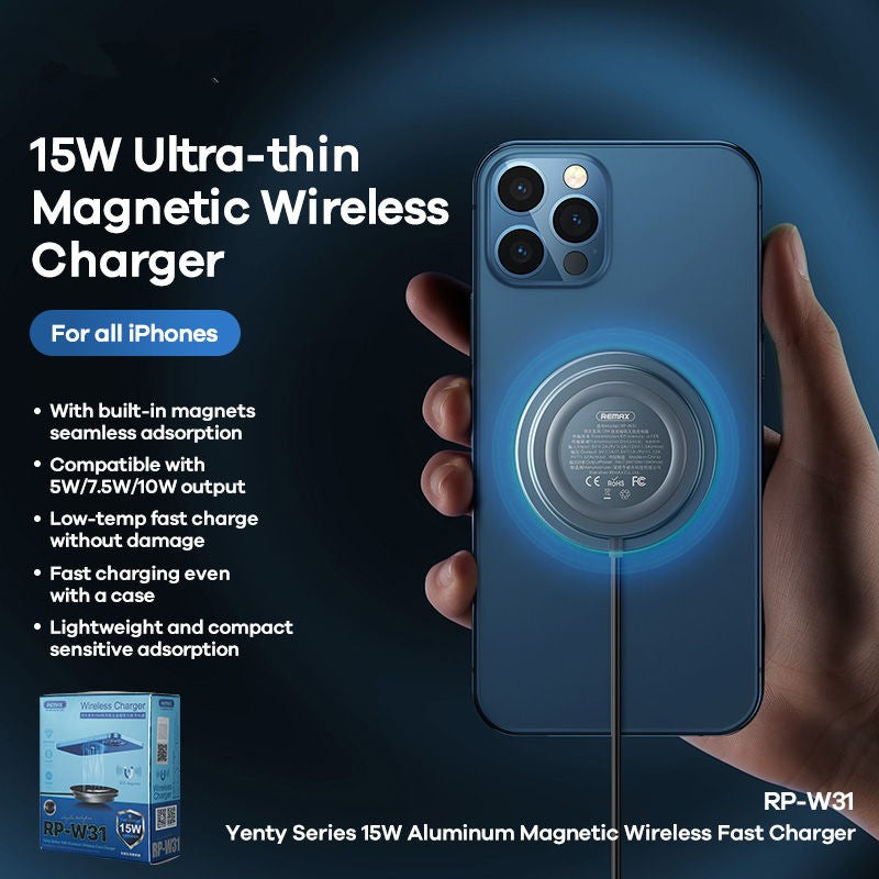 Chargeur sans fil magnétique pour voiture compatible avec iPhone 12/iPhone  13/13 Pro/12 Pro/